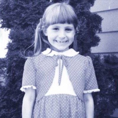 Childhood portrait of Michelle Girkinger